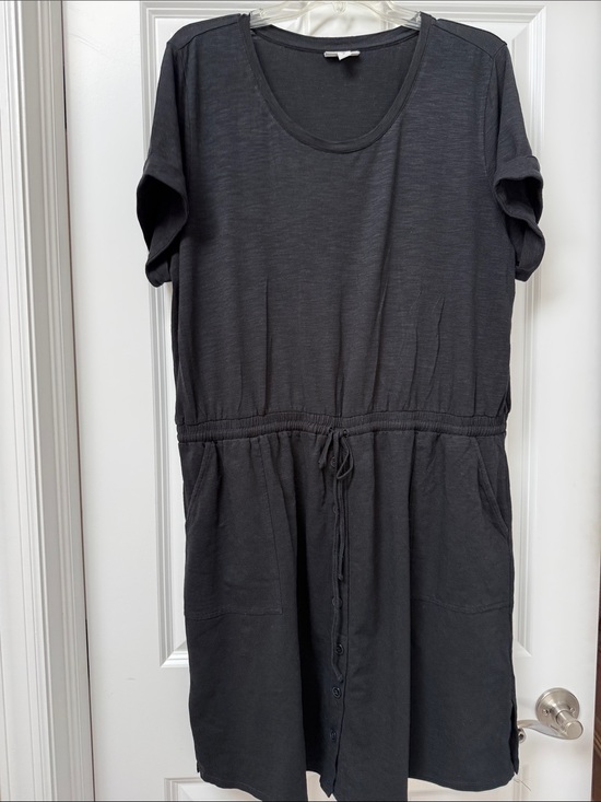 J. Jill Dresses & Skirts - J. JILL short sleeve T-shirt dress with pockets and elastic waist w/ tie size XL